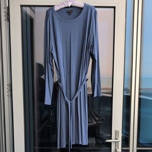 J. Jill Long Sleeve Dress in Soft Blue